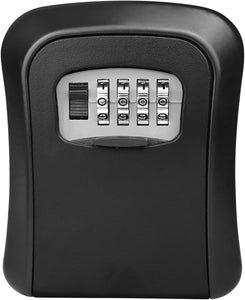 Wall Mounted Safe, 4 Combination Safe Outdoor Security Key Lock Box