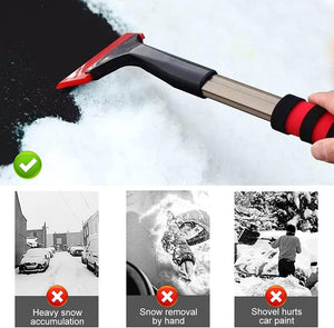 ce Scraper for Cars, Snow Scraper with Foam Handle, Lengthened Snow and Ice Scrapers for Car Windshield and Home window